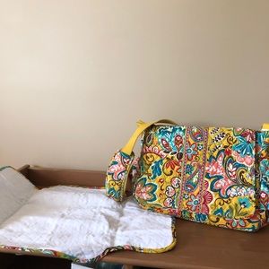 Vera Bradley messenger diaper bag